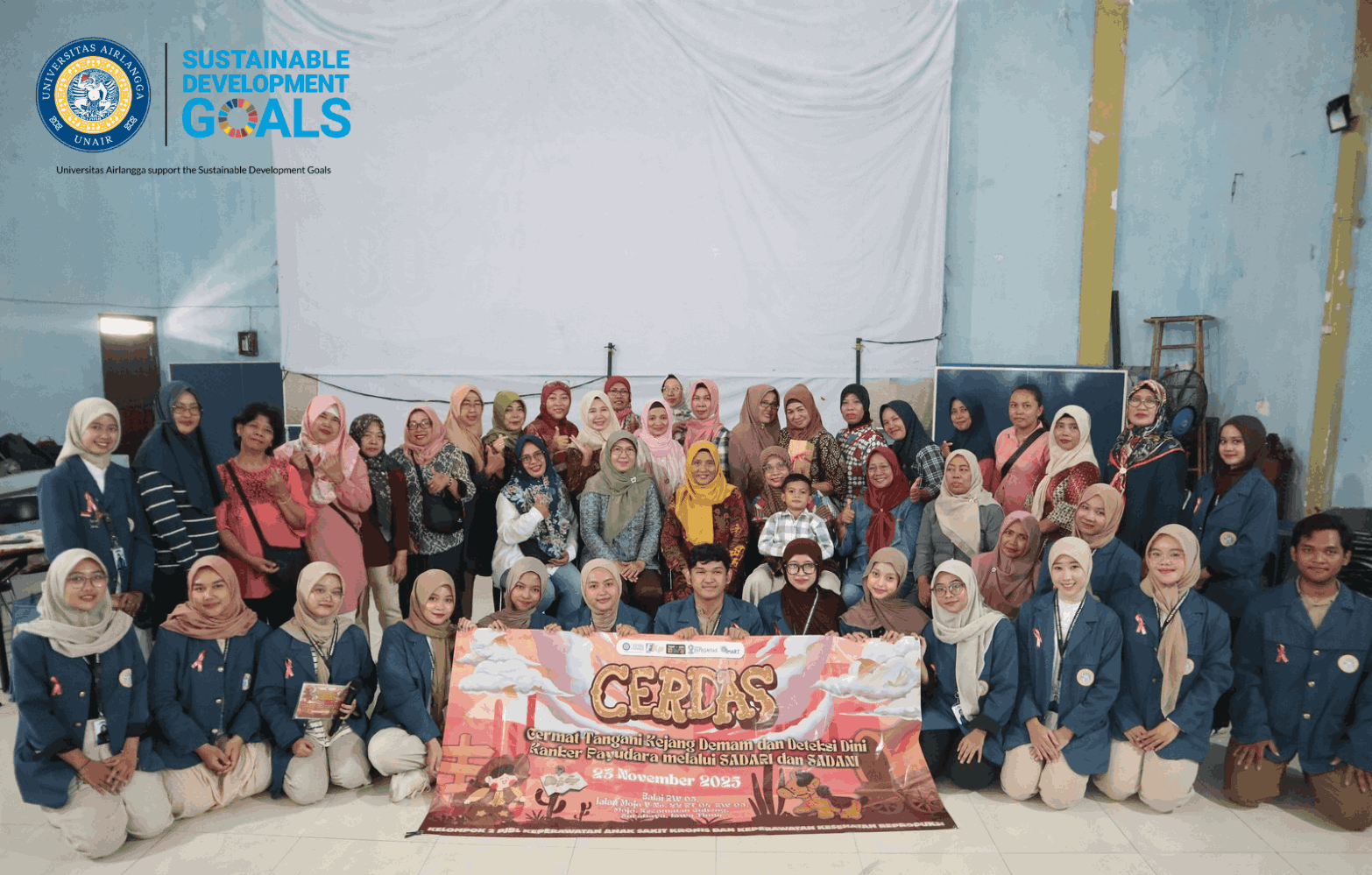 Mewujudkan Masyarakat CERDAS: Cermat Tangani Kejang Demam dan Deteksi Dini Kanker Payudara dengan SADARI dan SADANIS di Balai RW 5 Mojo