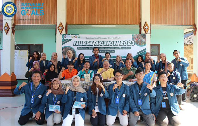 Nurse Action 2023 Berkolaborasi Bersama YBSI serta Dosen UNAIR dalam Rangka Peningkatan Kualitas Kesehatan Masyarakat Desa Gumeng Mojokerto