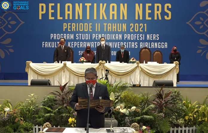 Fakultas Keperawatan UNAIR Sukses Gelar Pelantikan Ners Periode II Tahun